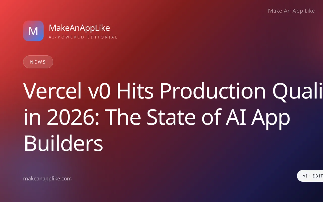 Vercel v0 in 2026: AI App Builders Hit Production