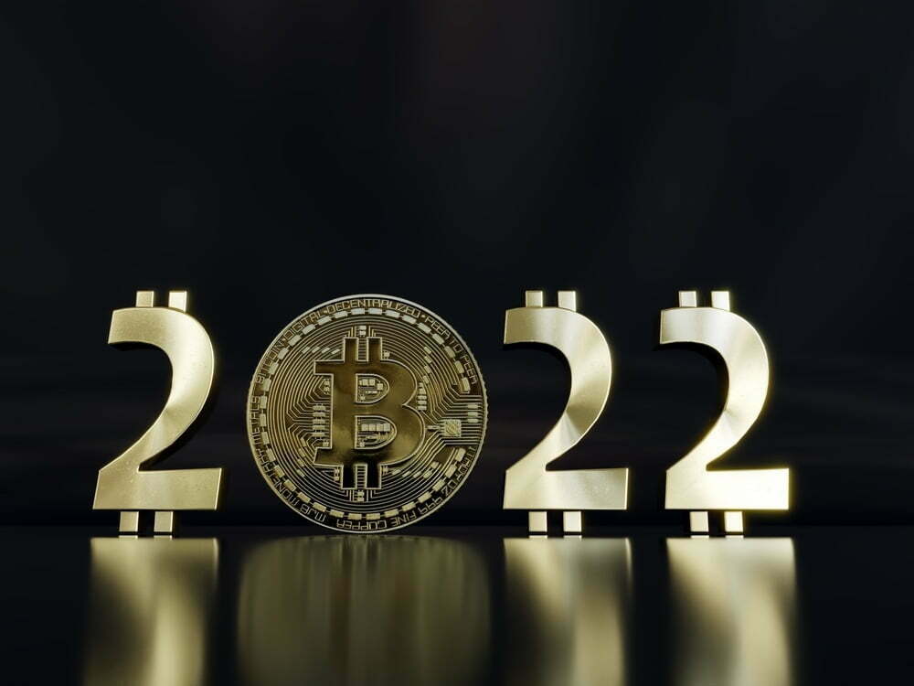 3d,Rendering,Of,2022,New,Year,Date,With,Bitcoin,Style