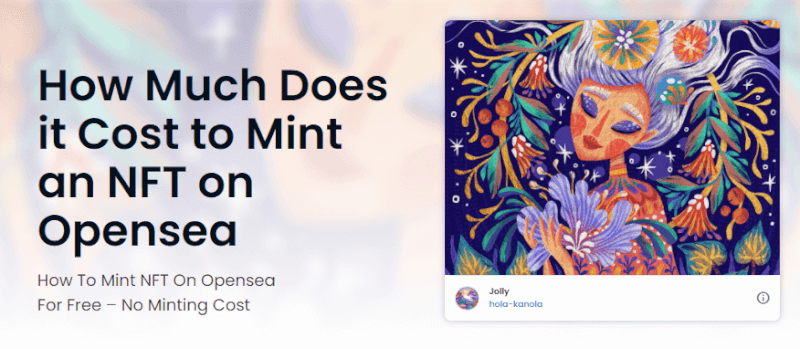 cost to mint an nft on opensea