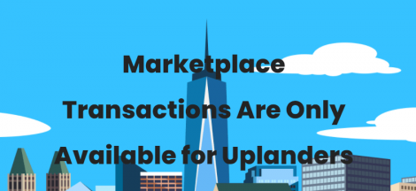 Marketplace Transactions Are Only Available for Uplanders