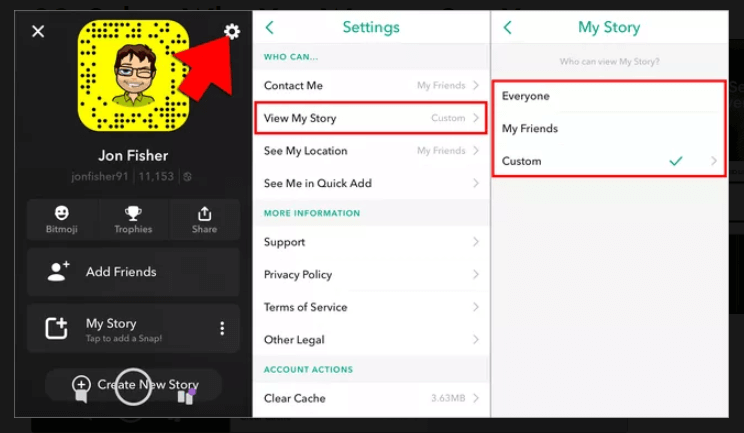 how to make your snapchat account private