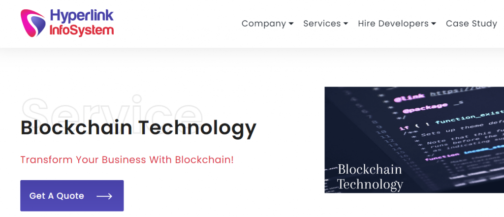 Hyperlink InfoSystem - Best blockchain companies in UAE