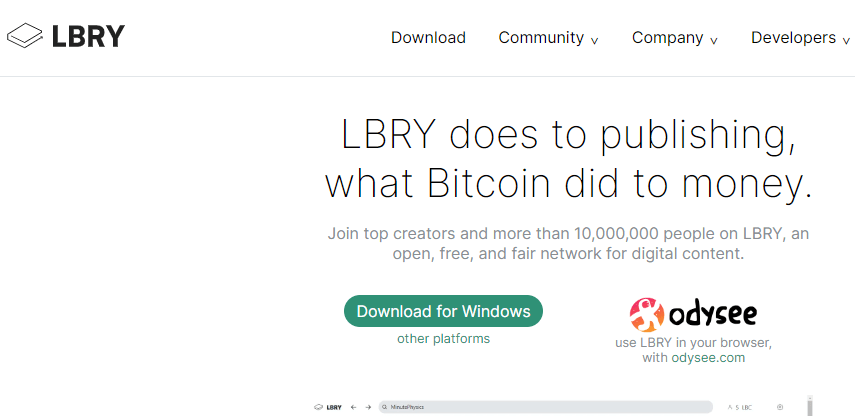  LBRY Odysee alternatives and competitors