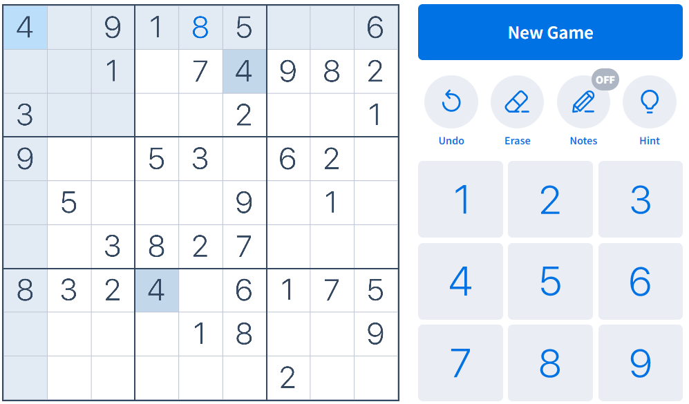 Sudoku - games for brain health