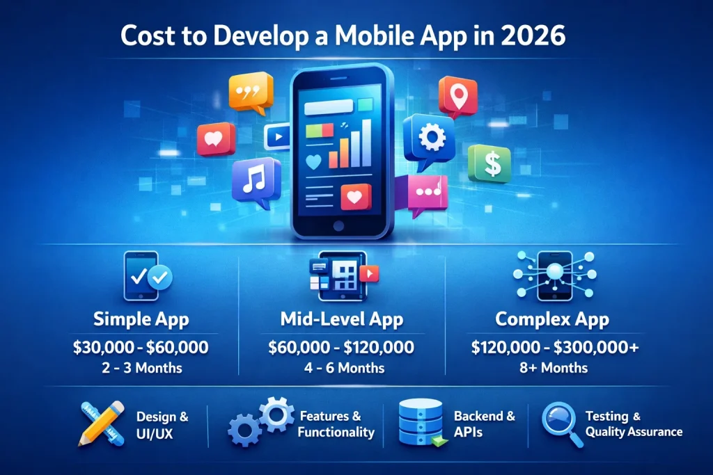 Cost to Develop a Mobile App in 2026